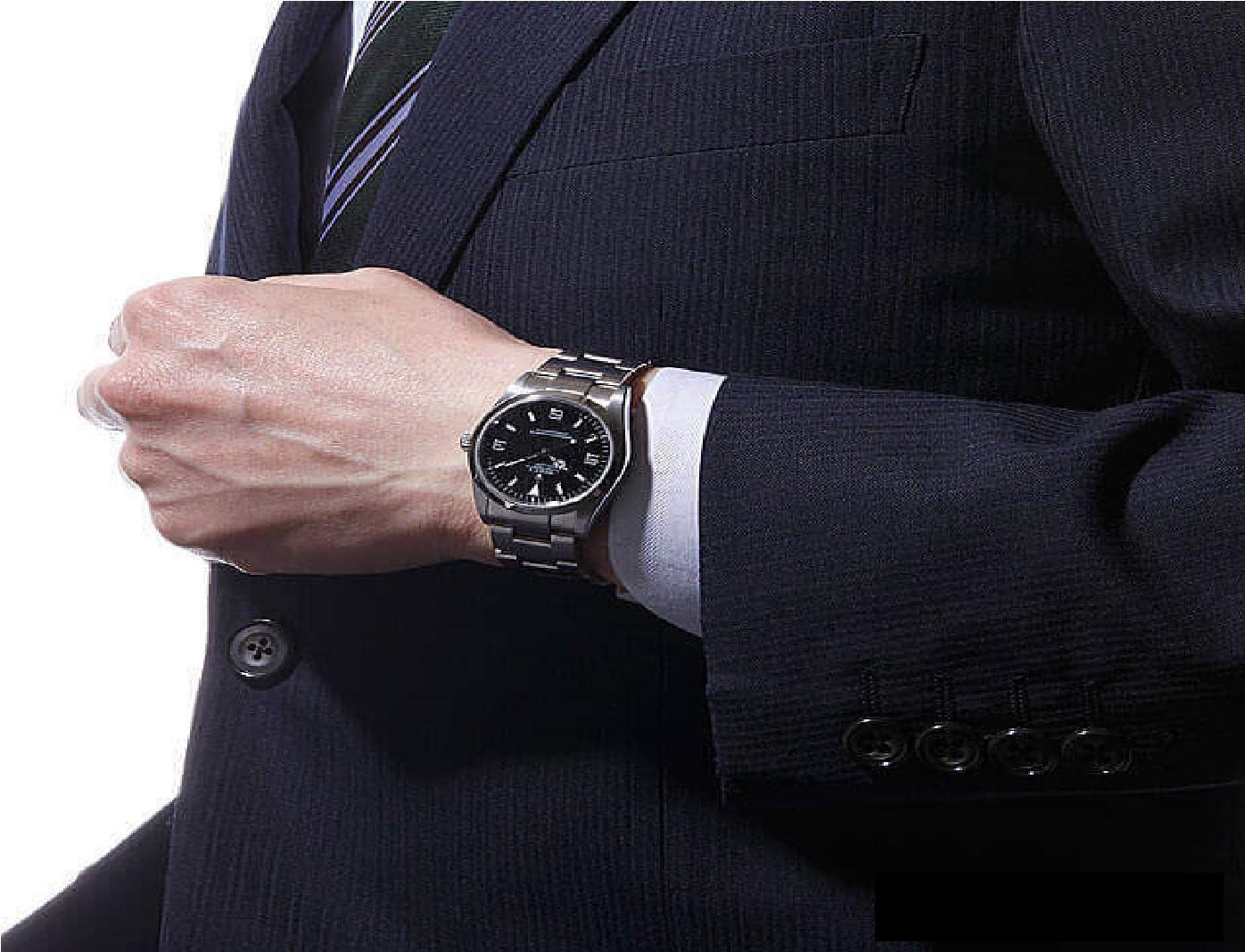 Authentic Rolex Explorer I 114270 V No. Men's Black Dial Pre-Owned Watch 2