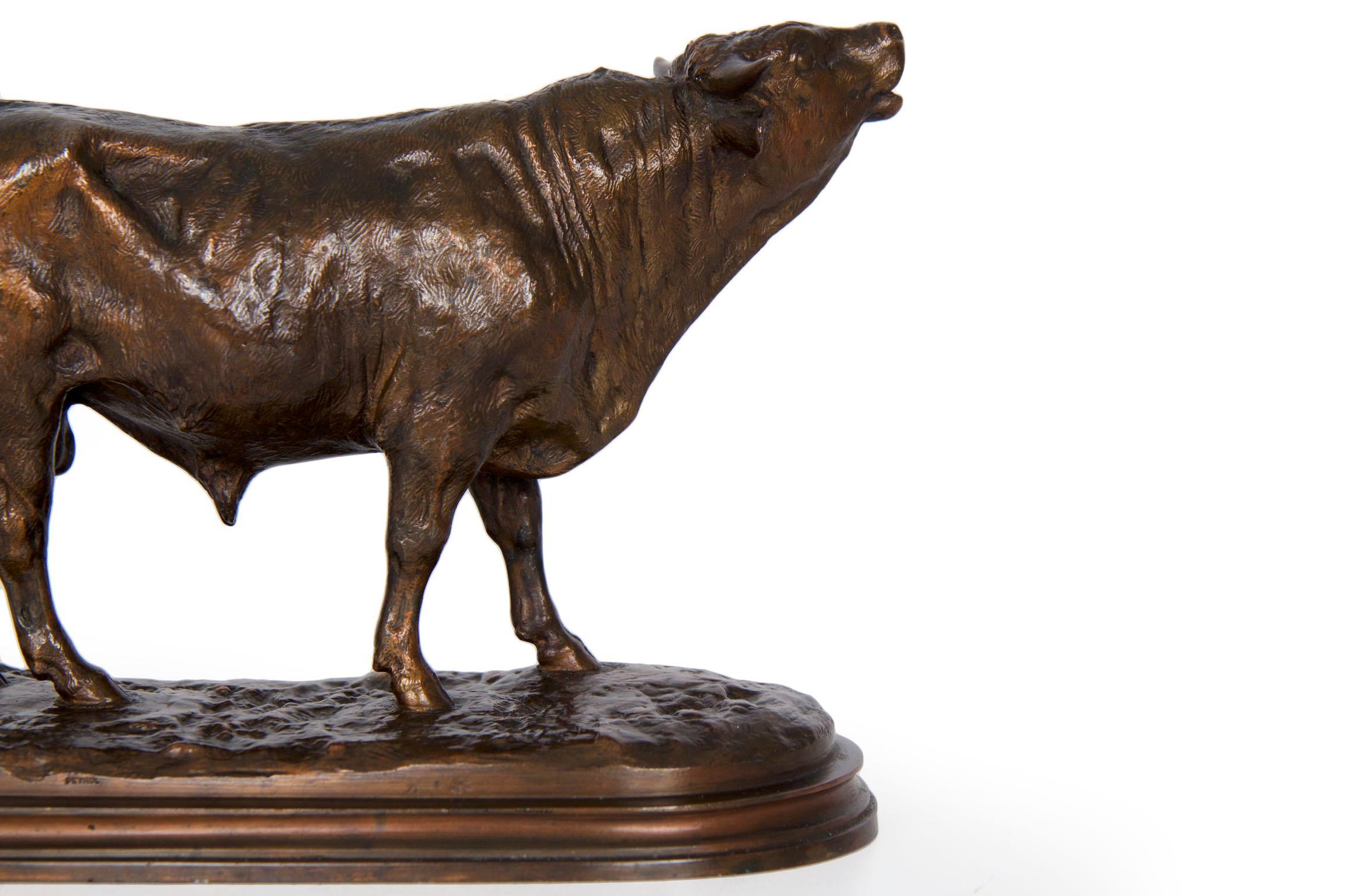 Authentic Rosa Bonheur French Bronze Sculpture of Bull, Peyrol 5