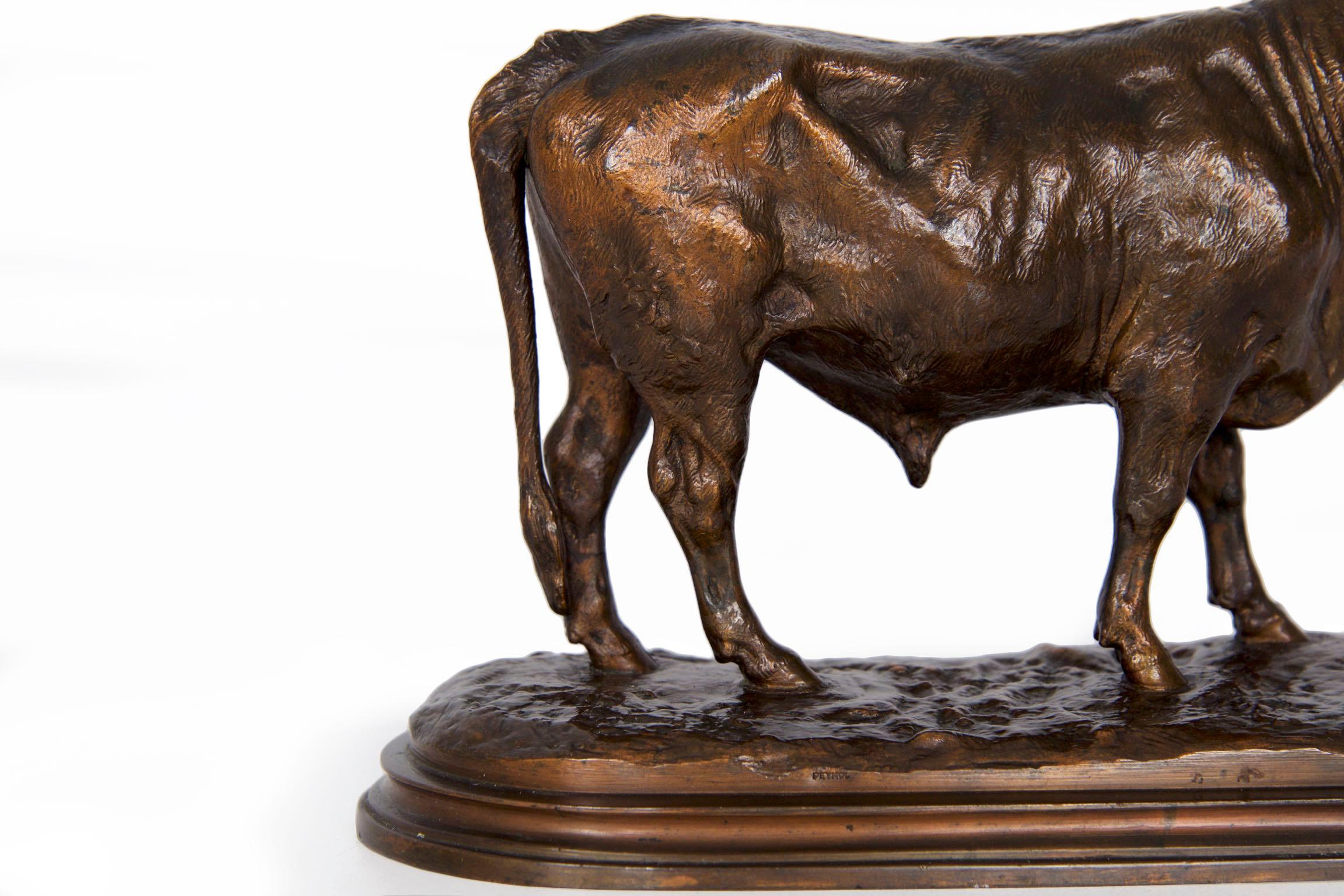 Authentic Rosa Bonheur French Bronze Sculpture of Bull, Peyrol 6