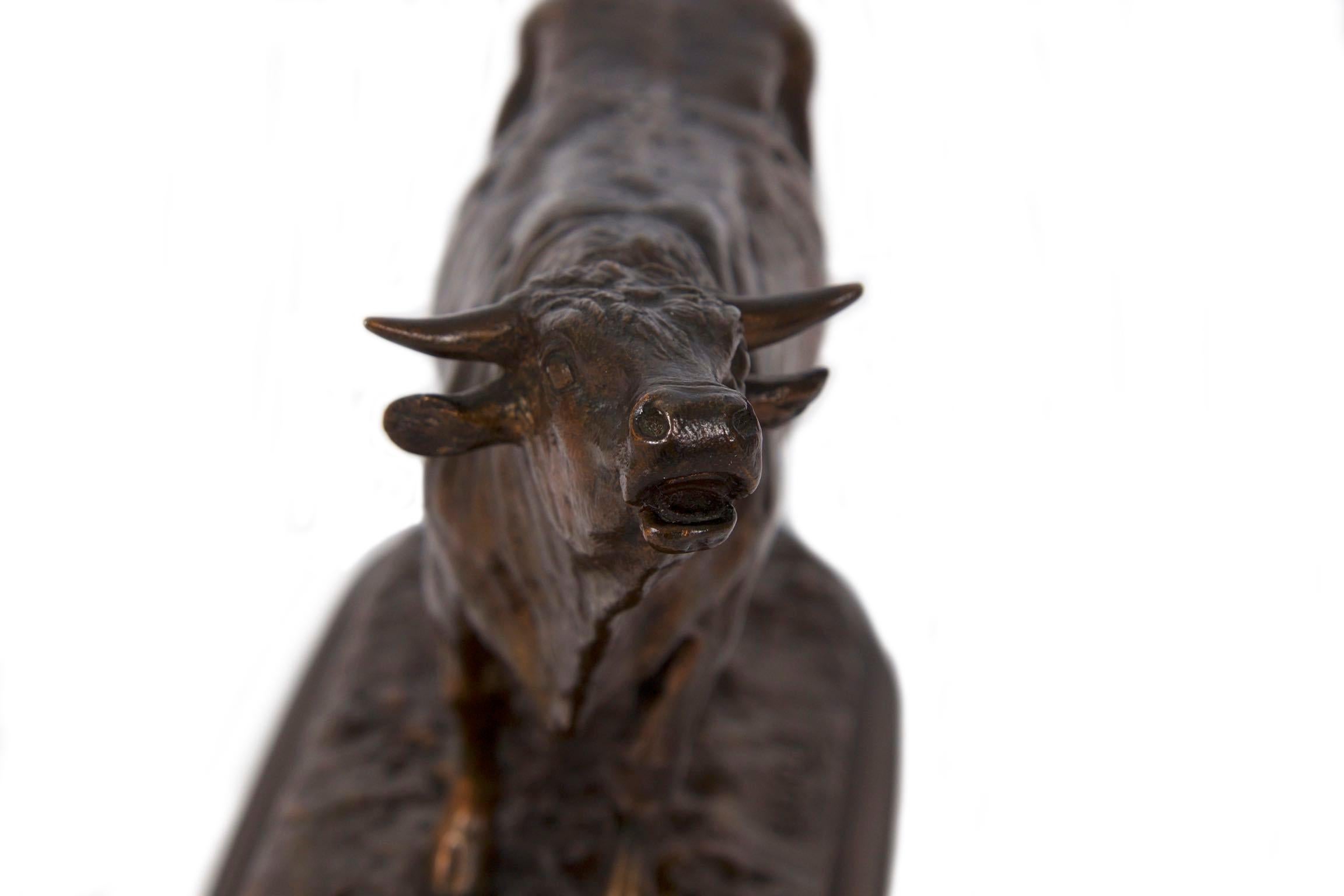 Authentic Rosa Bonheur French Bronze Sculpture of Bull, Peyrol 11