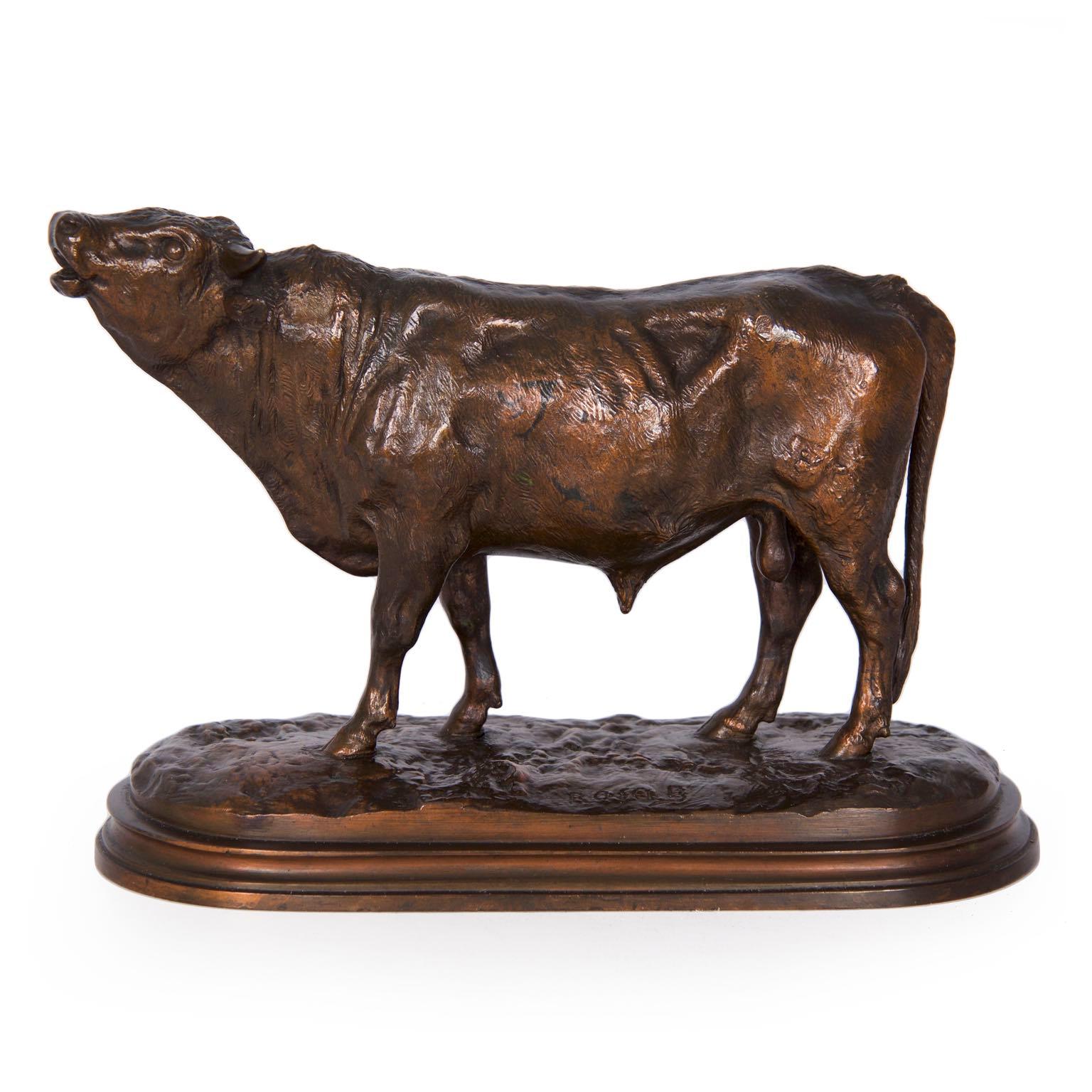 Authentic Rosa Bonheur French Bronze Sculpture of Bull, Peyrol