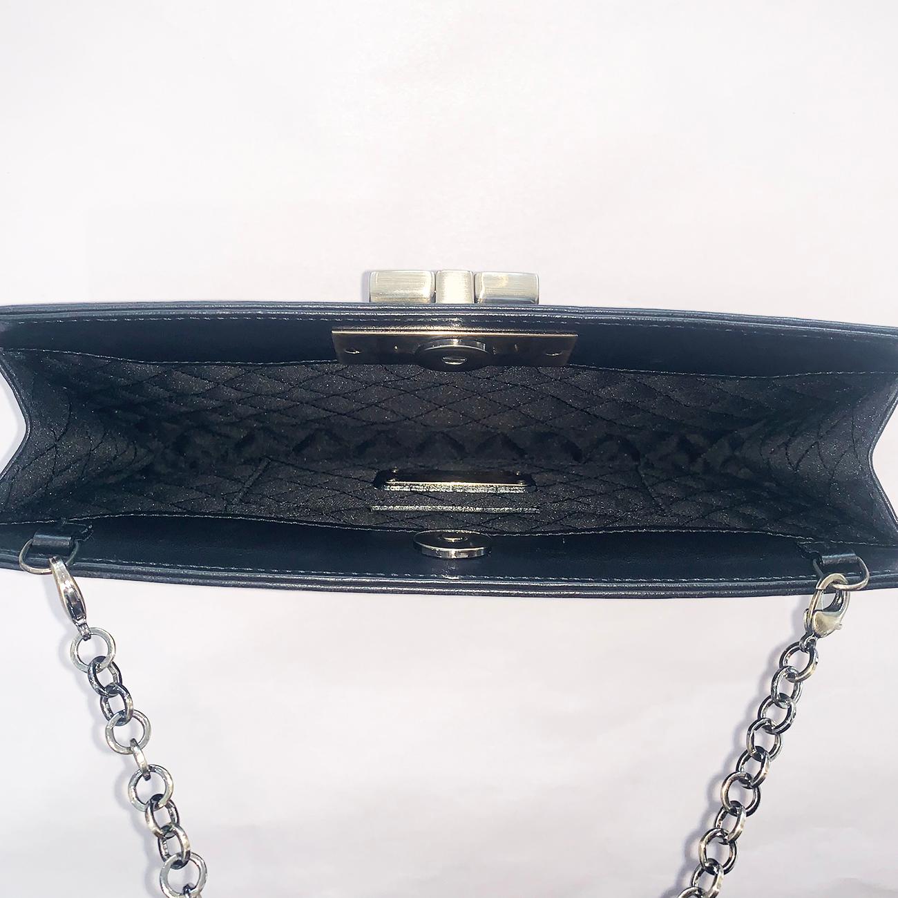 Black Authentic Salvatore Ferragamo Handbag Bag Purse  For Sale