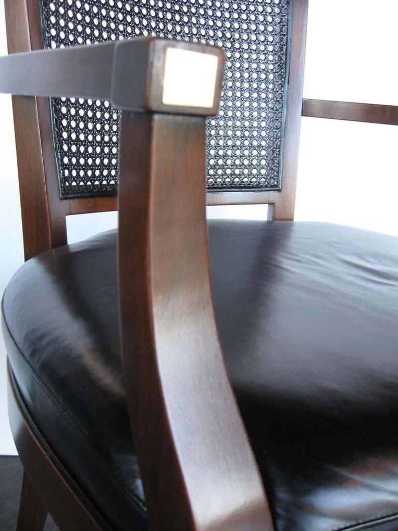 Mid-20th Century Authentic Set of 8 John Stuart Cane Chairs
