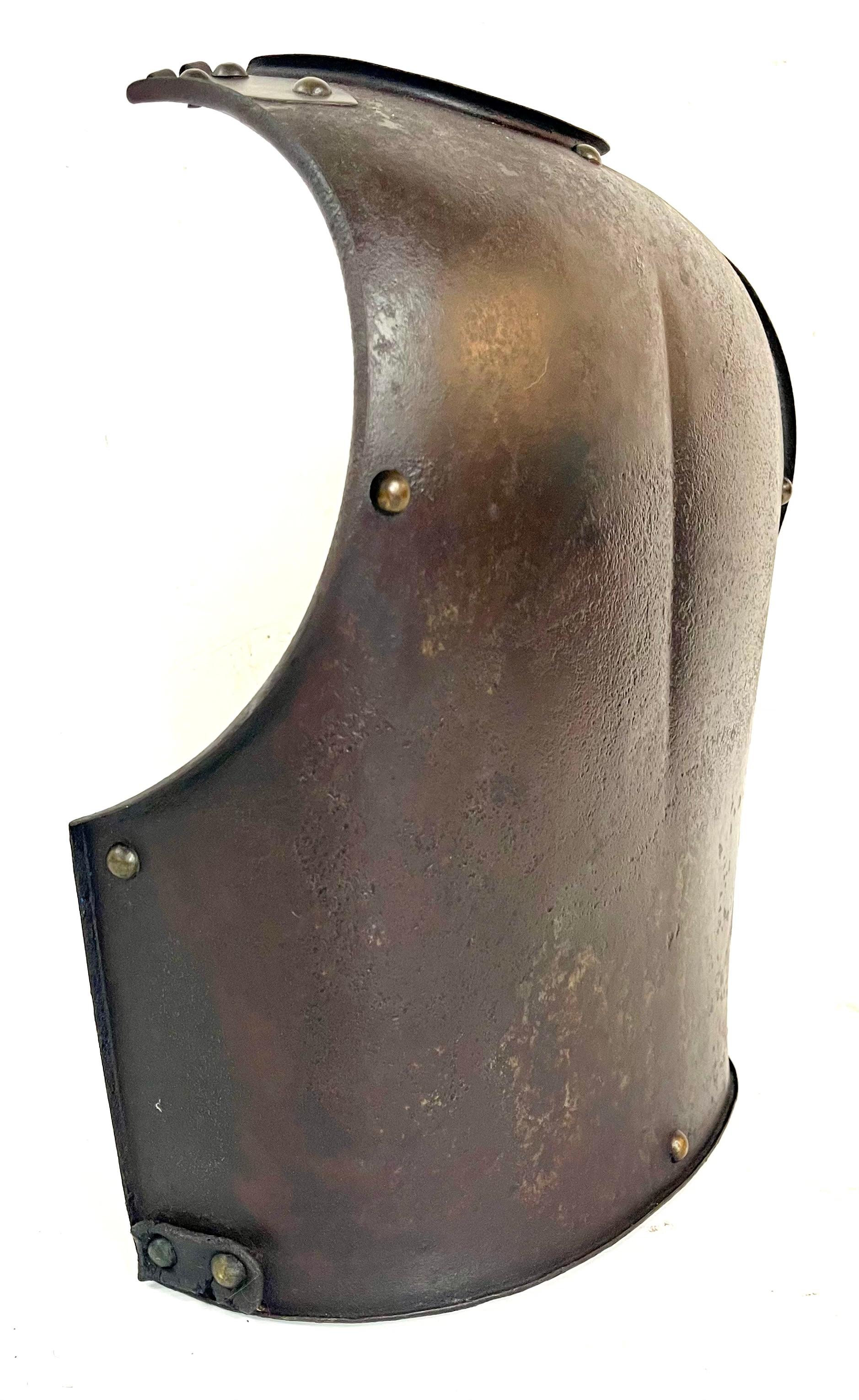 French Authentic Signed Royal Armor - Backplate of the Cuirassiers under Charles X For Sale