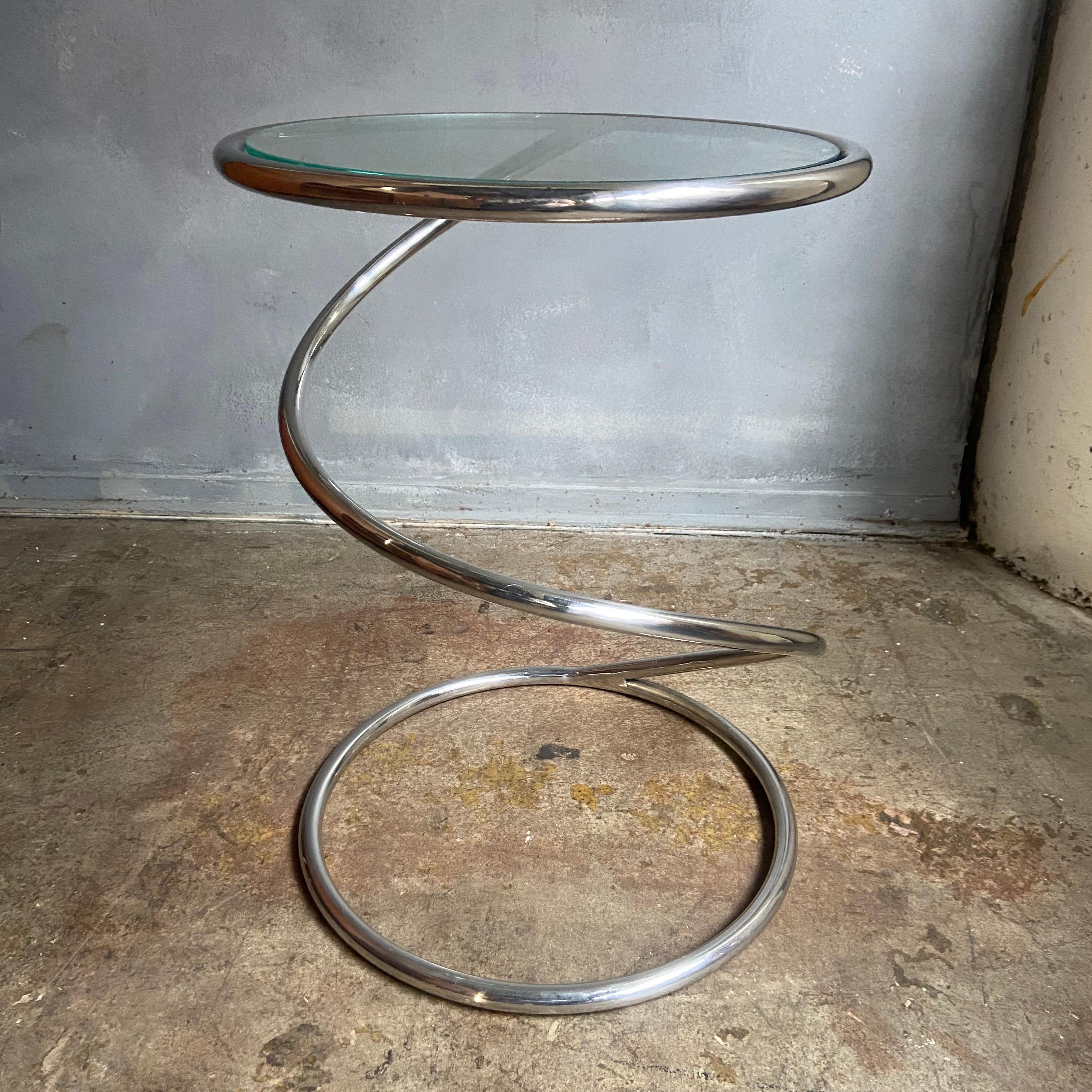 Mid-Century Modern Authentic Spiral Occasional Table by Pace Collection