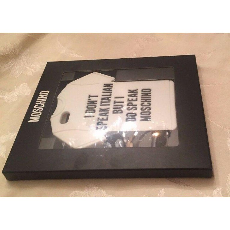 Authentic SS15 Moschino I Do Speak Moschino Tee Case for Iphone 5 5S 5C