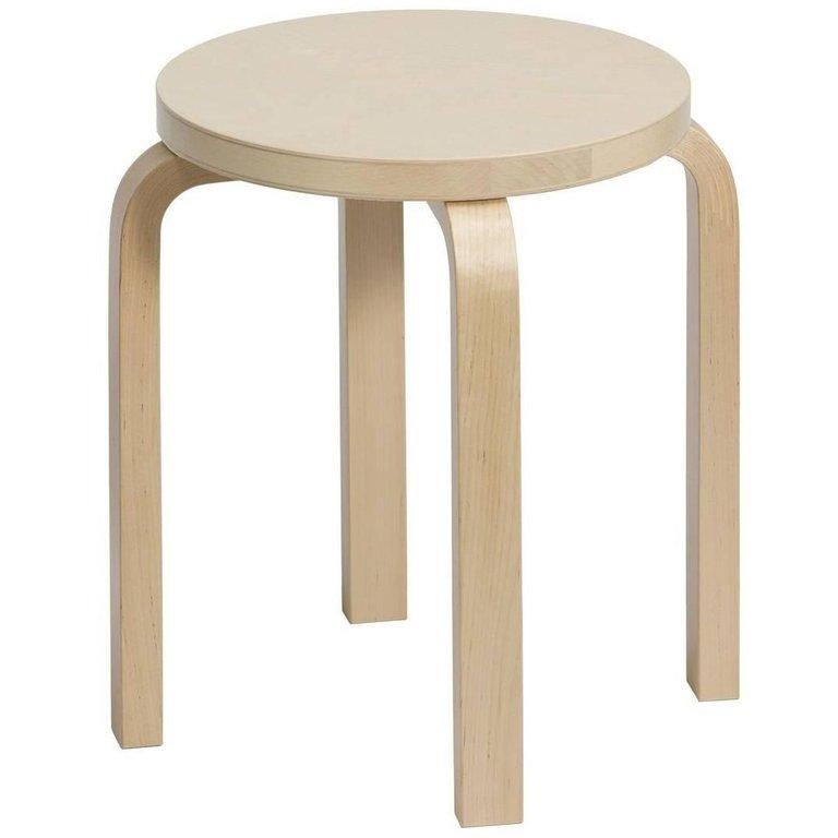 Authentic Stool E60 in Birch by Alvar Aalto and Artek For Sale at ...
