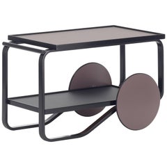 Authentic Tea Trolley 901 in Black Birch by Alvar Aalto, Hella Jongerius & Artek