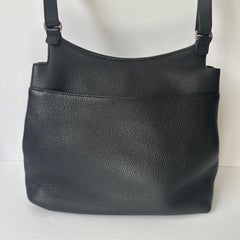 Authentische The Row Sideby Crossbody Tasche - Schwarzes Pebbled Leder