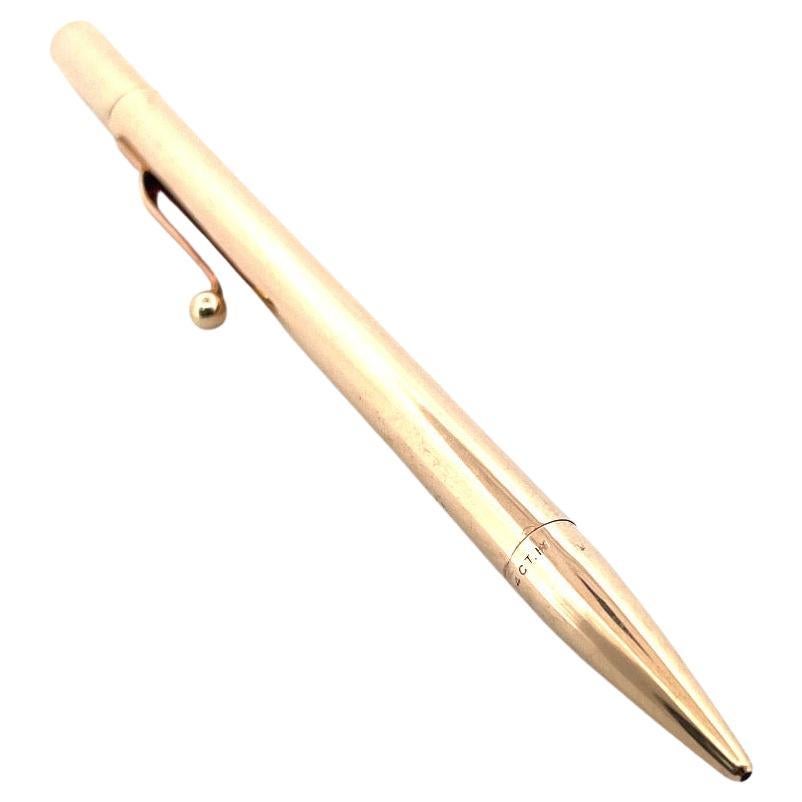 Authentic Tiffany & Co 14k Yellow Gold Pencil with Refill