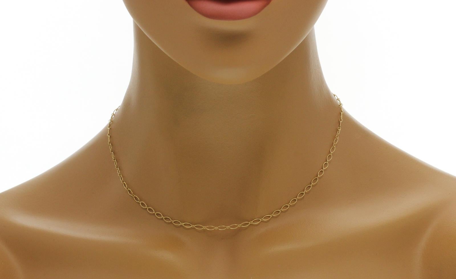 tiffany necklace chain gold