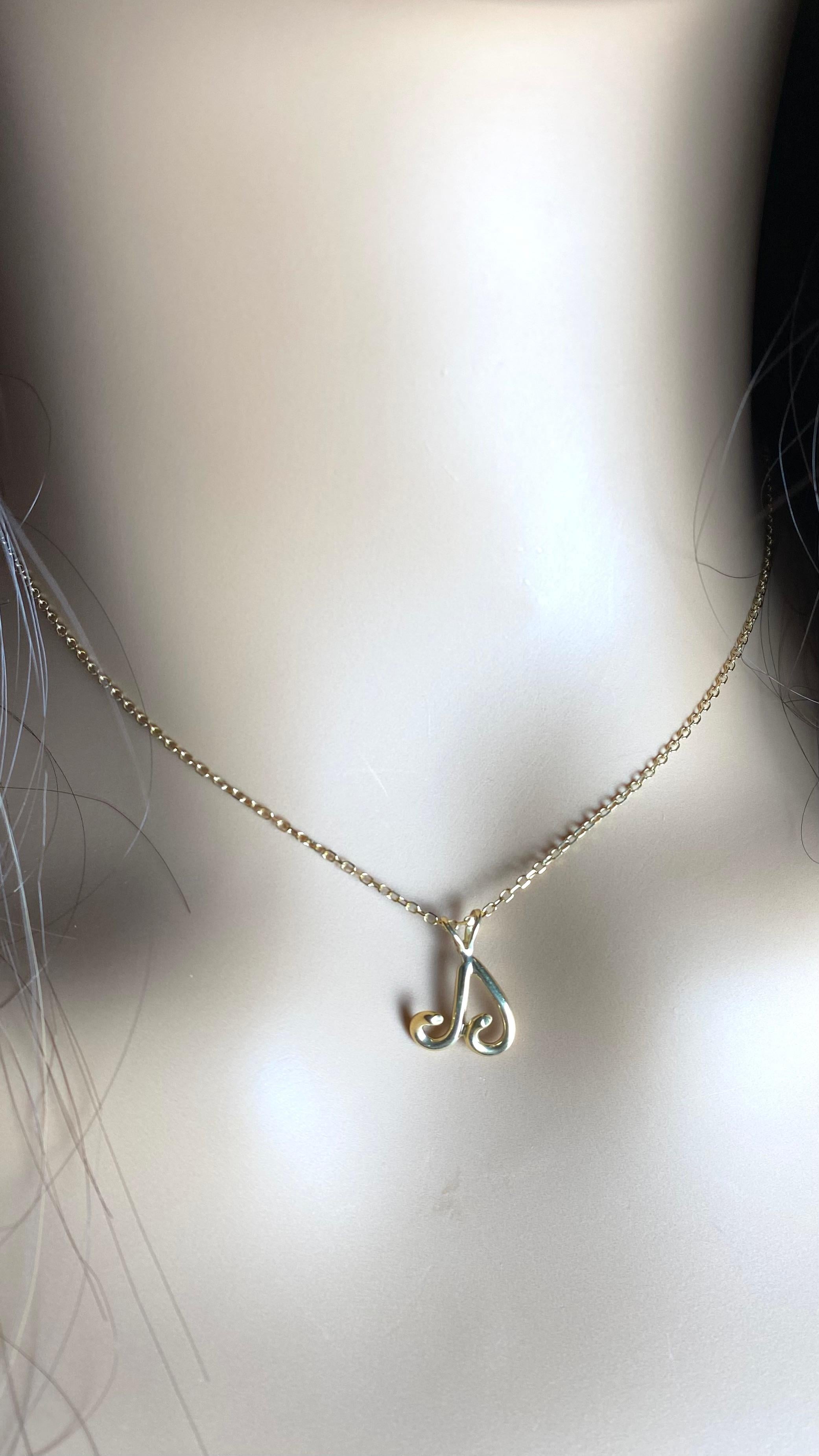 Authentic Tiffany Co 18K Yellow Gold Vintage Aries Ram Zodiac Pendant Necklace 5