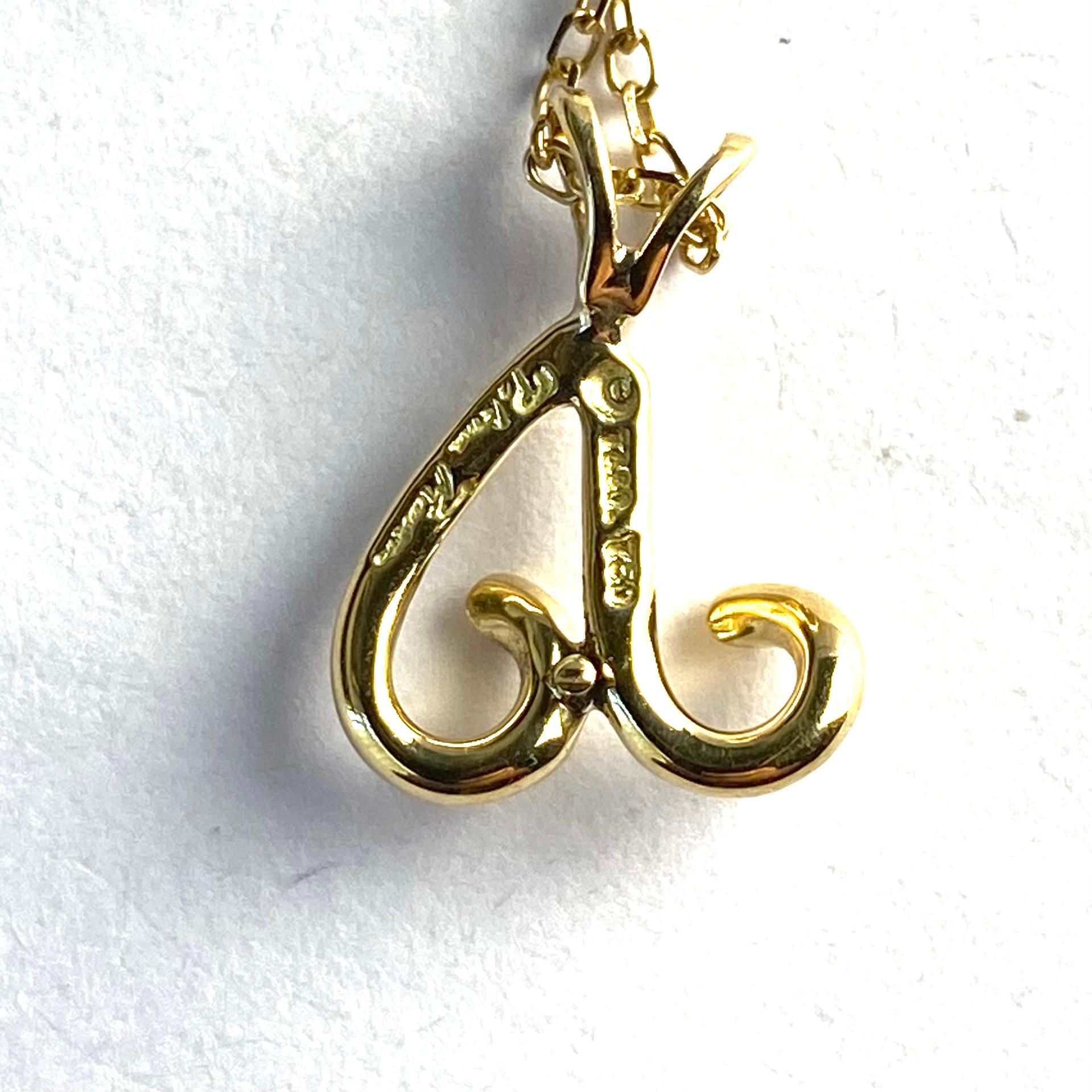 Authentic Tiffany Co 18K Yellow Gold Vintage Aries Ram Zodiac Pendant Necklace 2
