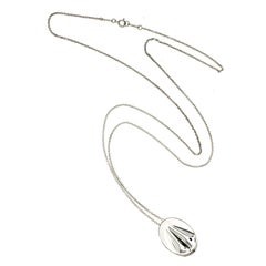 Authentic Tiffany & Co. 925 Silver Peretti Libra Zodiac Pendant Necklace