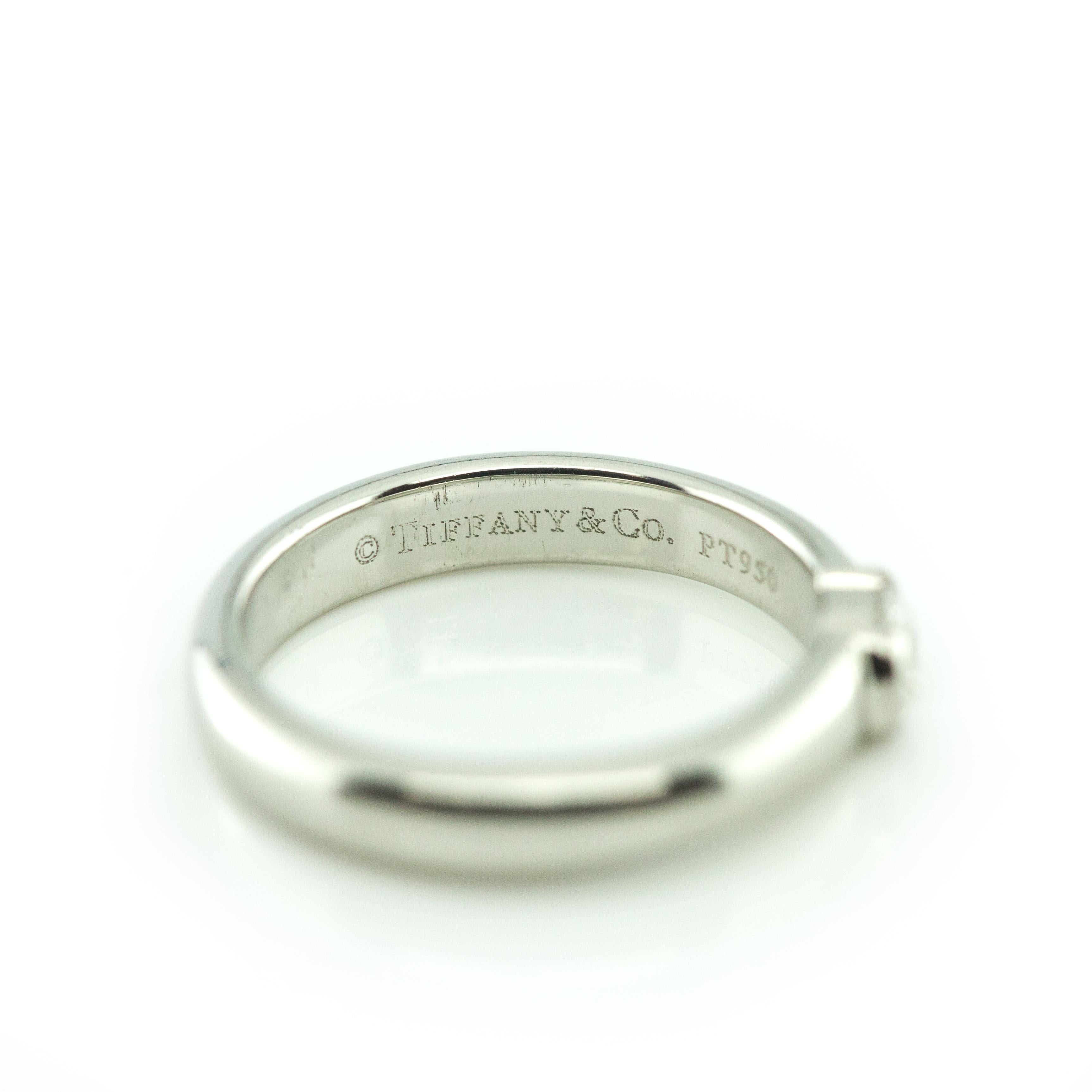 Autentico Tiffany & Co. Anello di diamanti di fidanzamento in platino Etoile da 0,22 carati in vendita 1