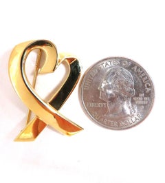 Auténtico broche de corazón de Tiffany Paloma Picasso de 18 quilates*