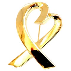 Auténtico broche de corazón de Tiffany Paloma Picasso de 18 quilates*