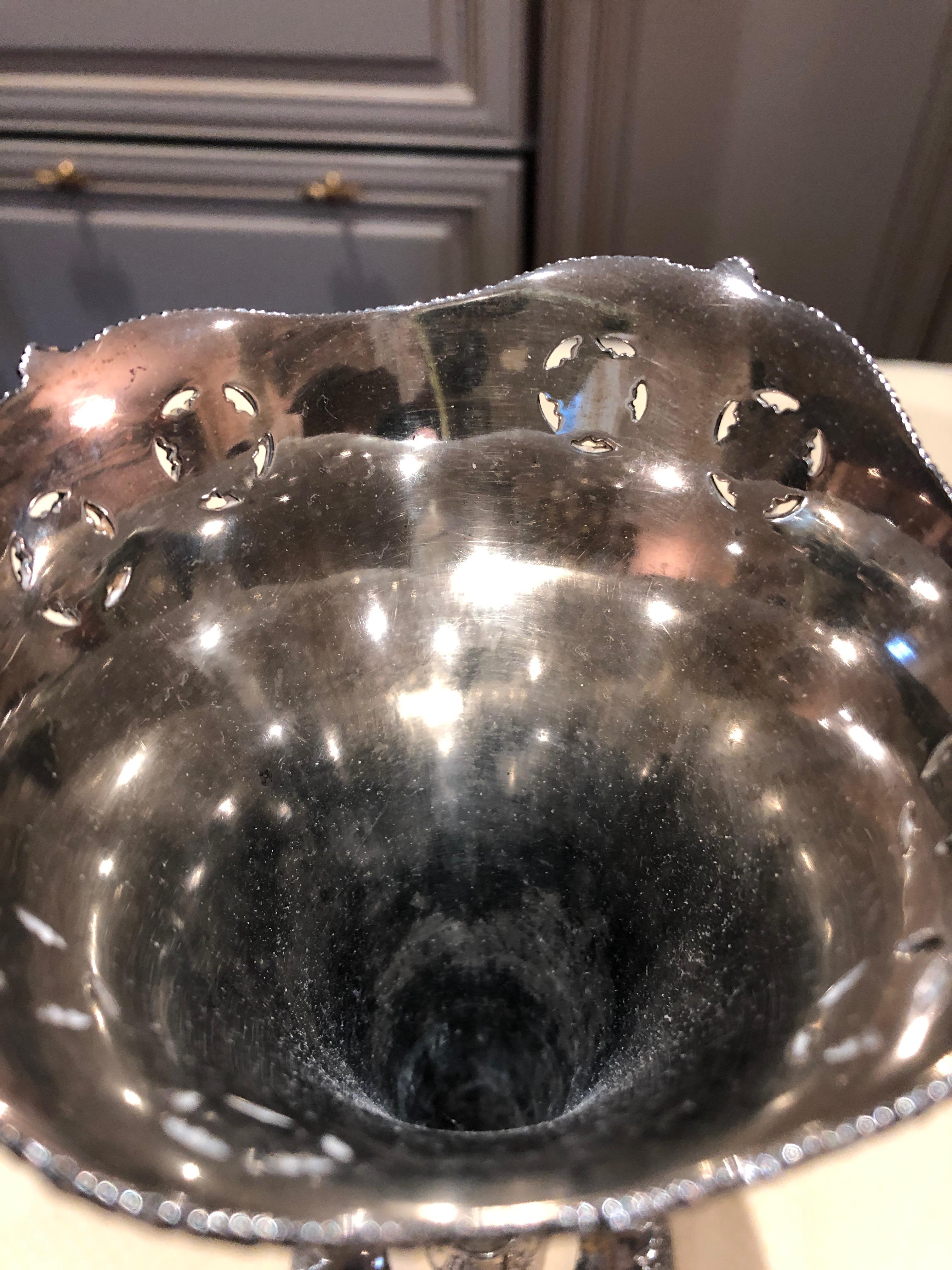 Authentic Tiffany Sterling Silver Trumpet Vase For Sale 1