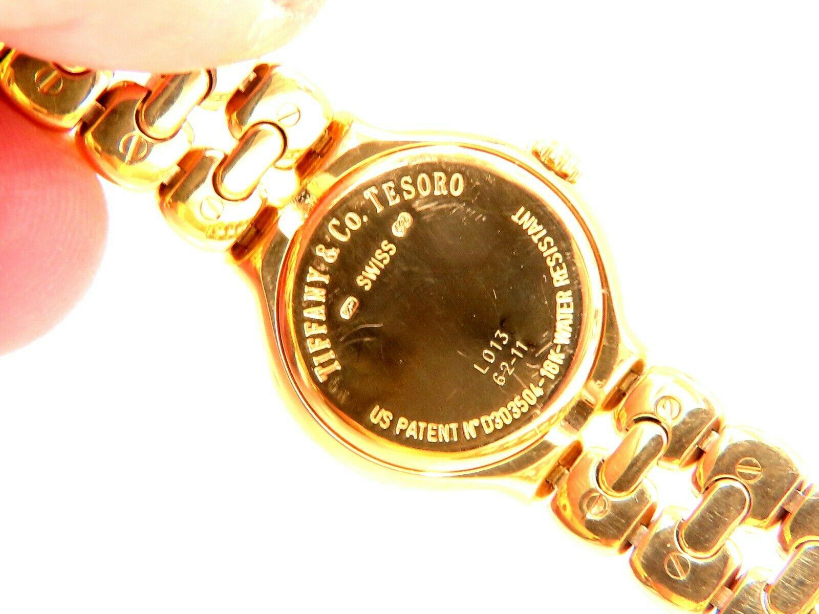 tiffany & co 18k gold watch