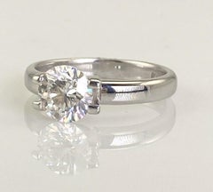 Authentic Tiffany& Co Diamond 1.37 Set in Authentic Tiffany&Co Solitaire Setting