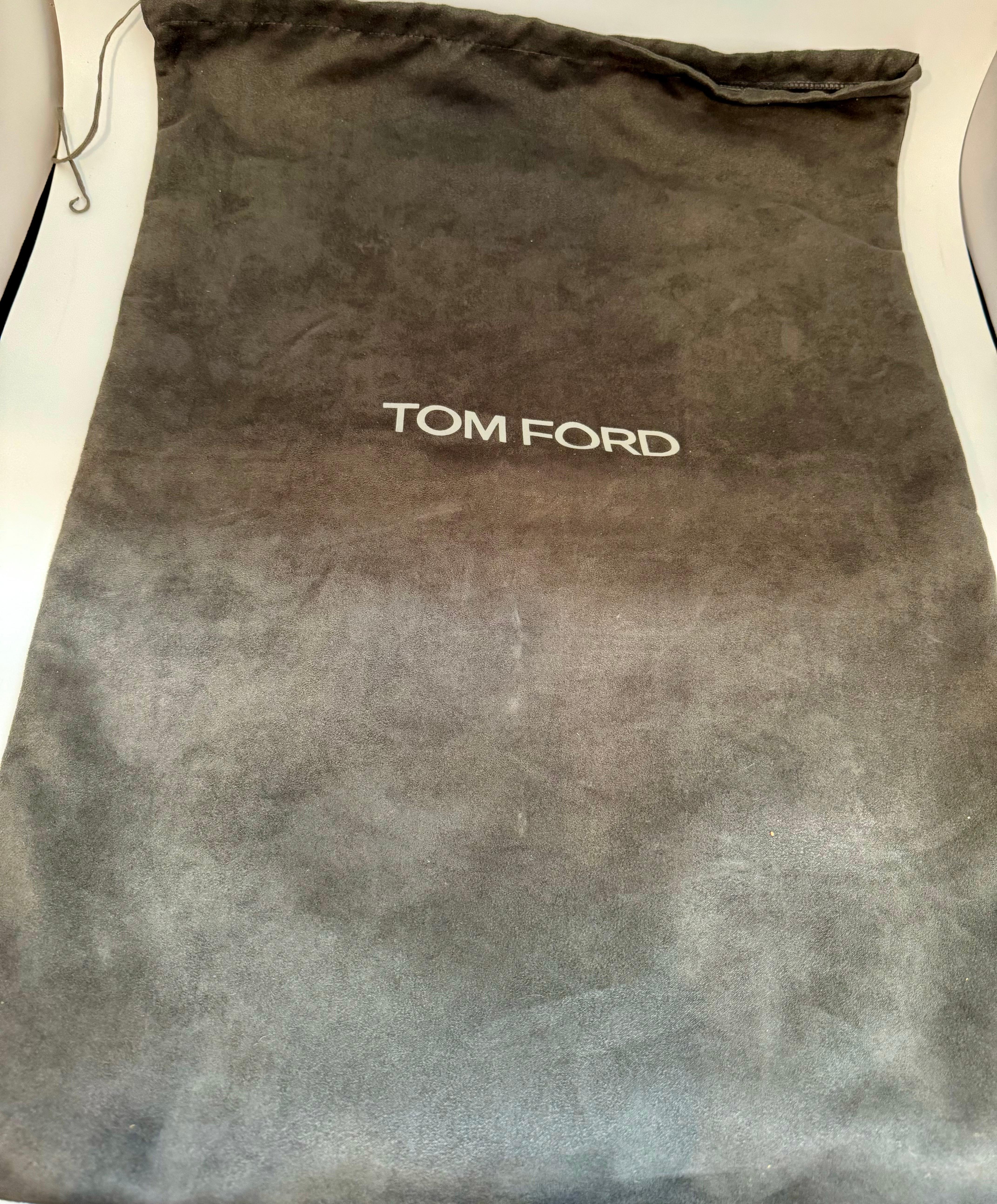 Authentic TOM FORD Alix flat tote Shoulder bag , ALIX Leather Handbag White, New For Sale 8