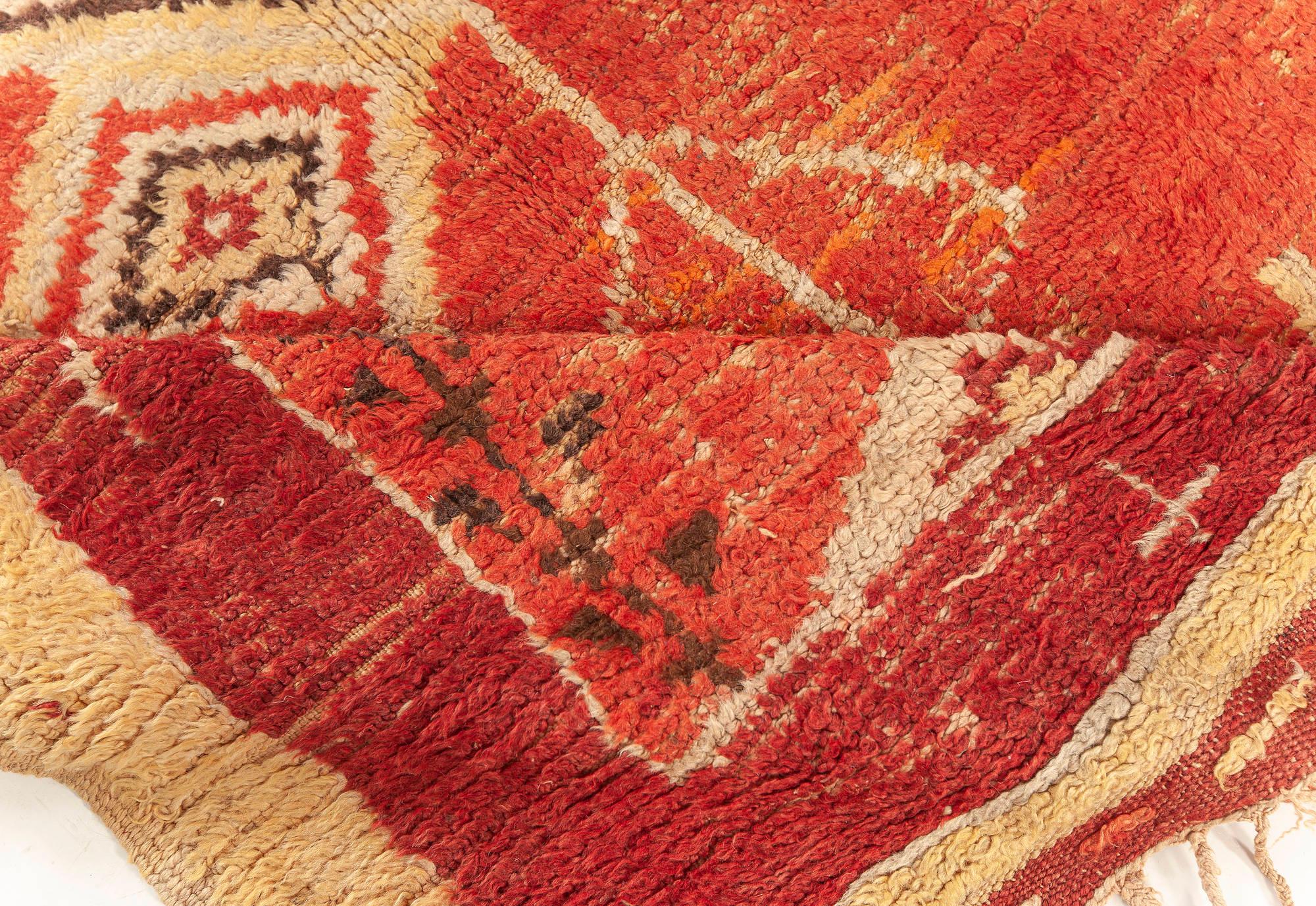 Authentic Tribal Moroccan Handmade Wool Rug
Size: 5'8