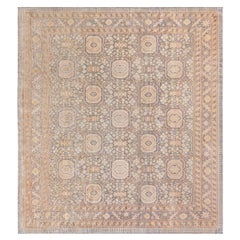 Authentischer Türkischer Hereke Handgefertigter Wollteppich Doris Leslie Blau