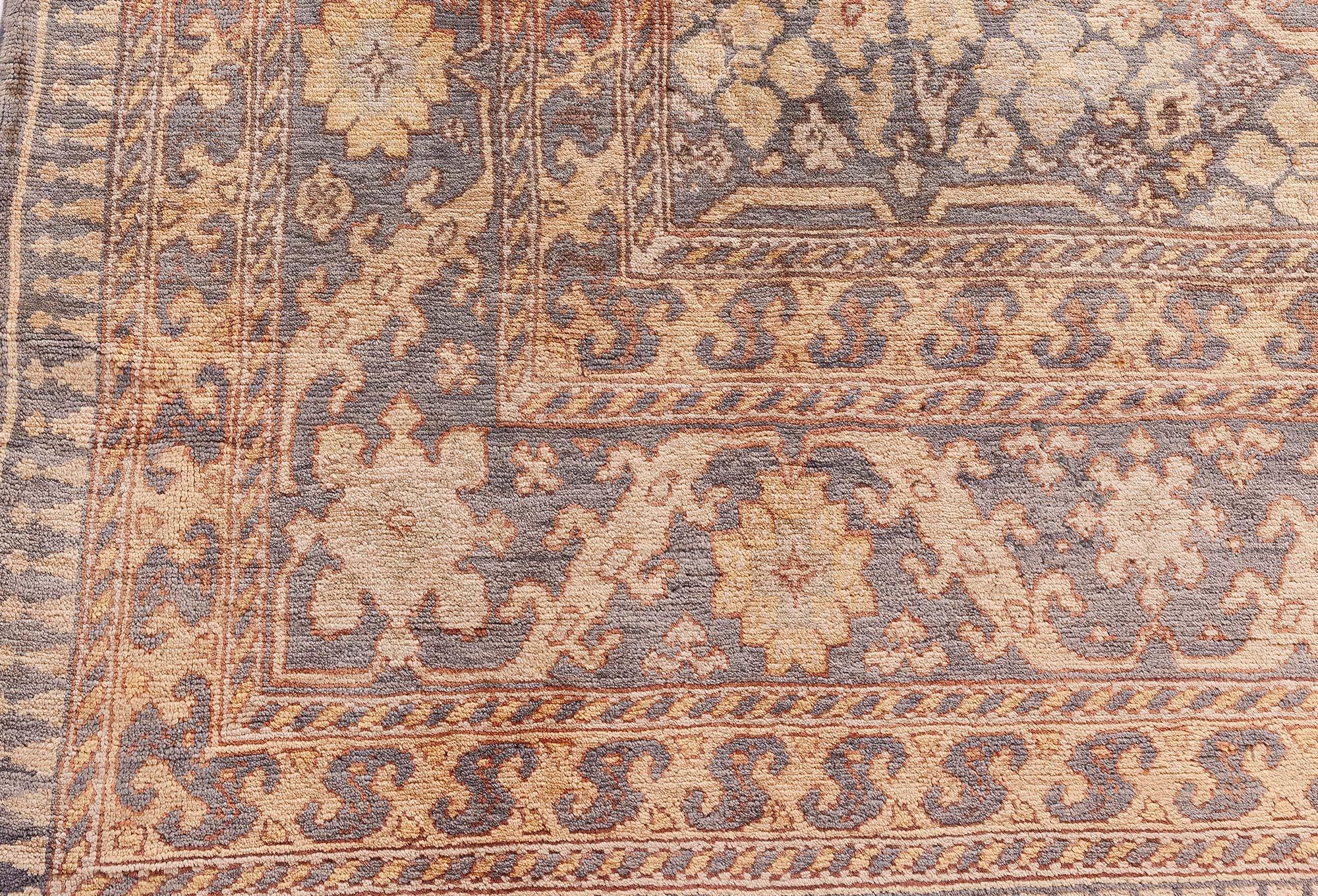 Authentischer türkischer Hereke-Handgefertigter Wollteppich im Angebot 2