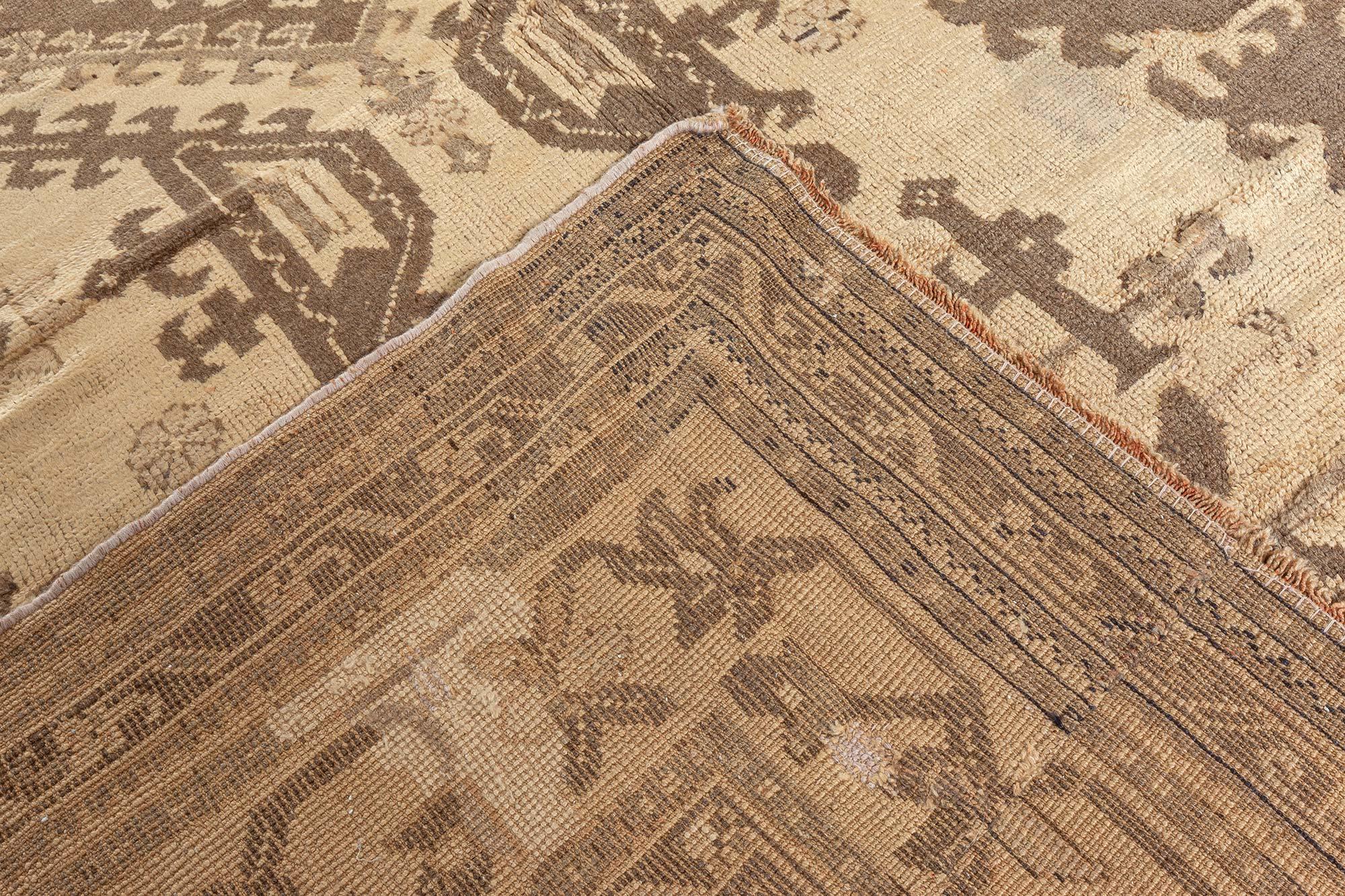 Doris Leslie Blau Antique Turkish Oushak Rug Size Adjusted For Sale 2