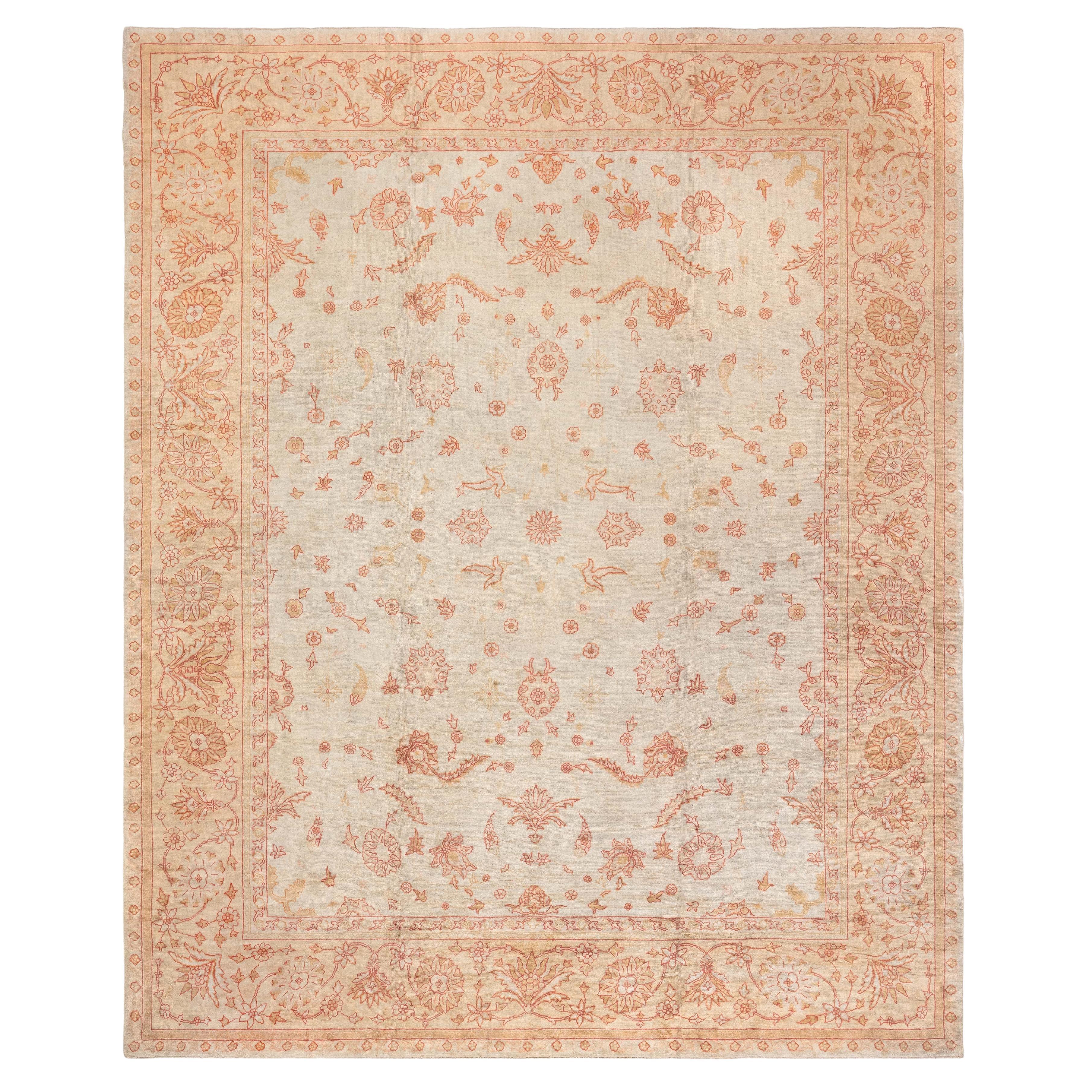 Authentic Turkish Oushak Handmade Wool Rug Doris Leslie Blau