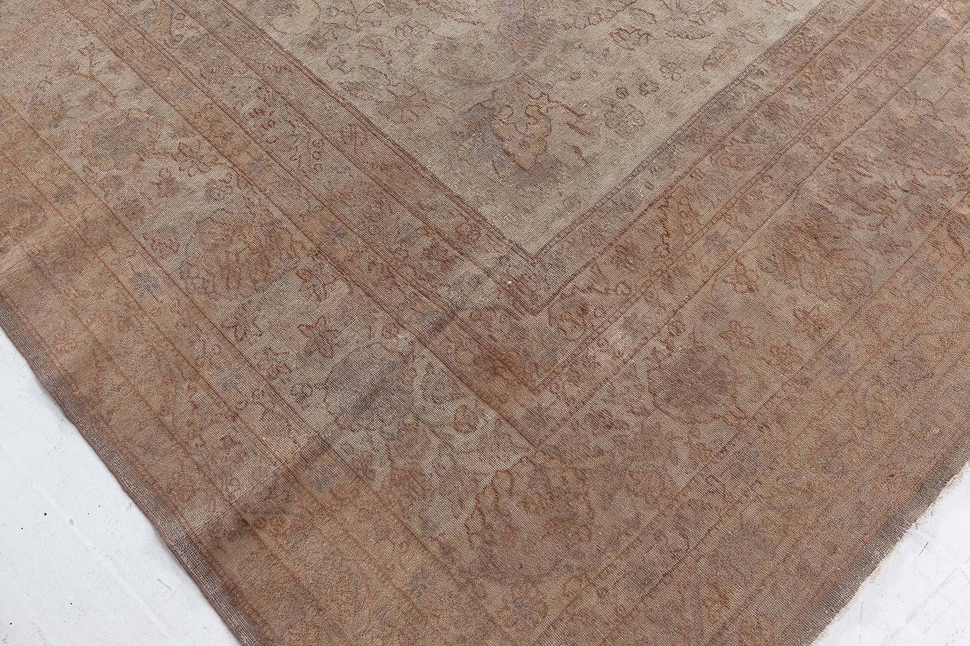 Wool Doris Leslie Blau Antique Turkish Sivas Rug For Sale