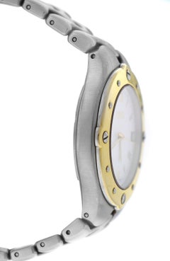 Authentic Unisex Ebel Sportwave Steel and 18 Karat Gold Quartz Watch