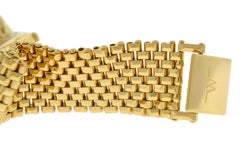 Authentic Unisex Wittnauer Cosmopolitan Quartz Date Gold-Plated Watch