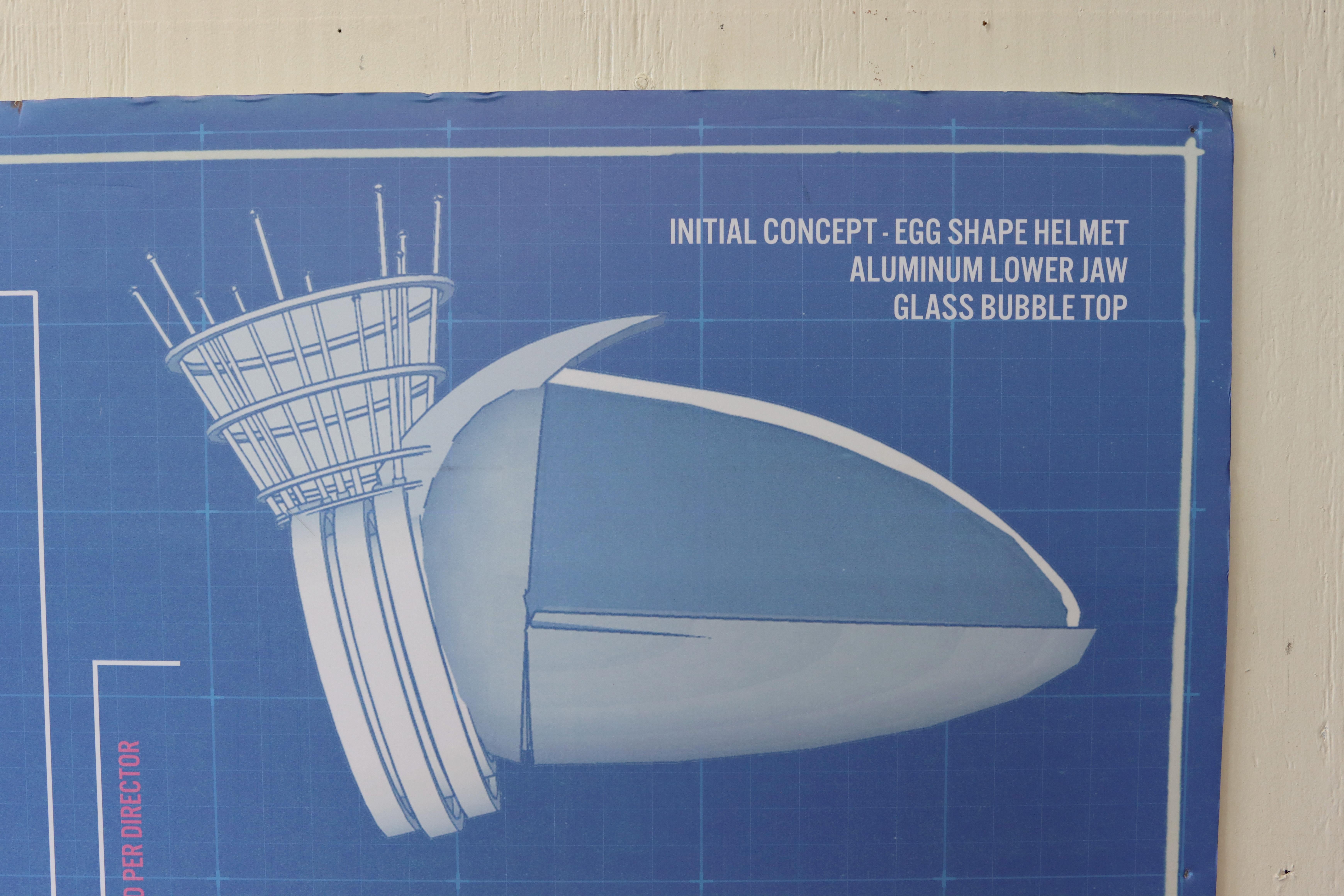 Authentic Universal Studios Space Age Parade Float Blueprint In Fair Condition For Sale In Media, PA
