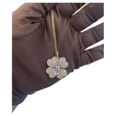 Van Cleef & Arpels Pendentif Cosmos authentique en diamants avec grande boîte et papiers, grand modèle