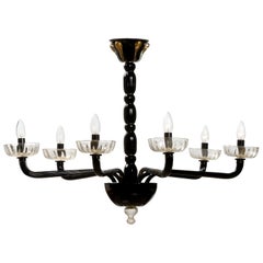 Authentic Venetian Modern Design Chandelier, Handmade in Murano Glass