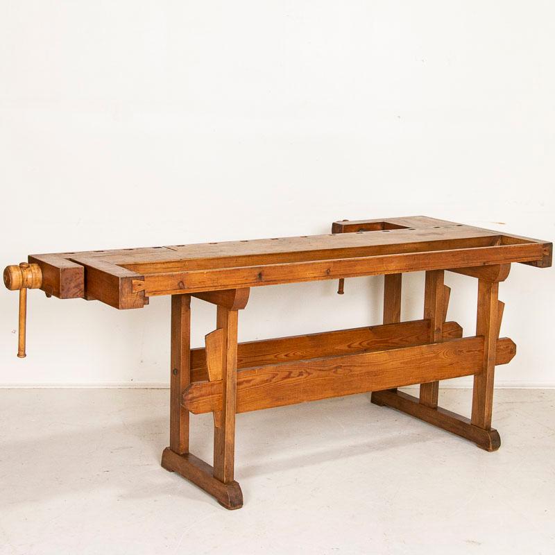 Danish Authentic Vintage Carpenters Workbench Work Table from Denmark