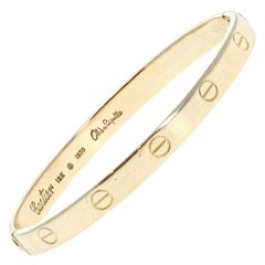 Authentic Vintage Cartier Aldo Cipullo Love Bracelet 18k Yellow Gold