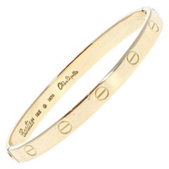 Authentique Vintage Cartier Aldo Cipullo Love Bracelet or jaune 18k