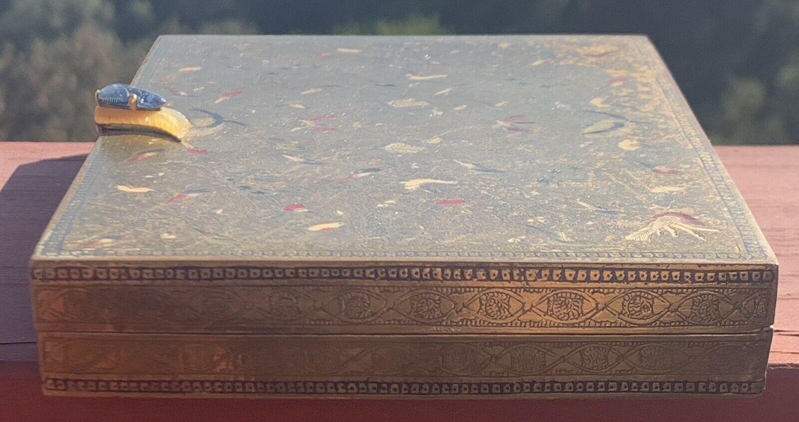 Cartier Art Deco Enamel and Gem Vanity Case with Insert & Box In Good Condition In Beverly Hills, CA