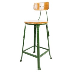 Authentic Vintage Industrial Factory Stool