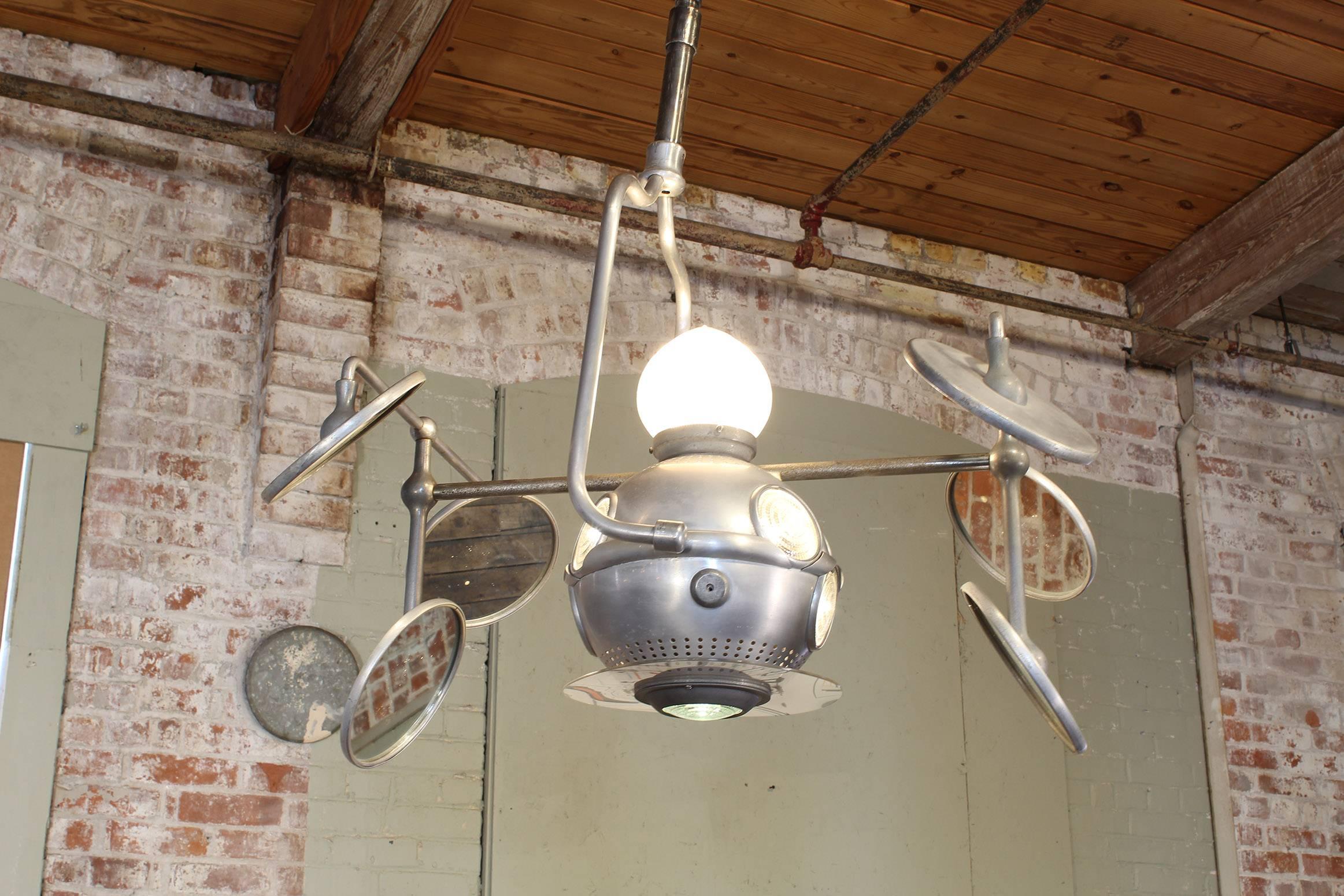Authentic Vintage Industrial Operay Multibeam Operating Light 2