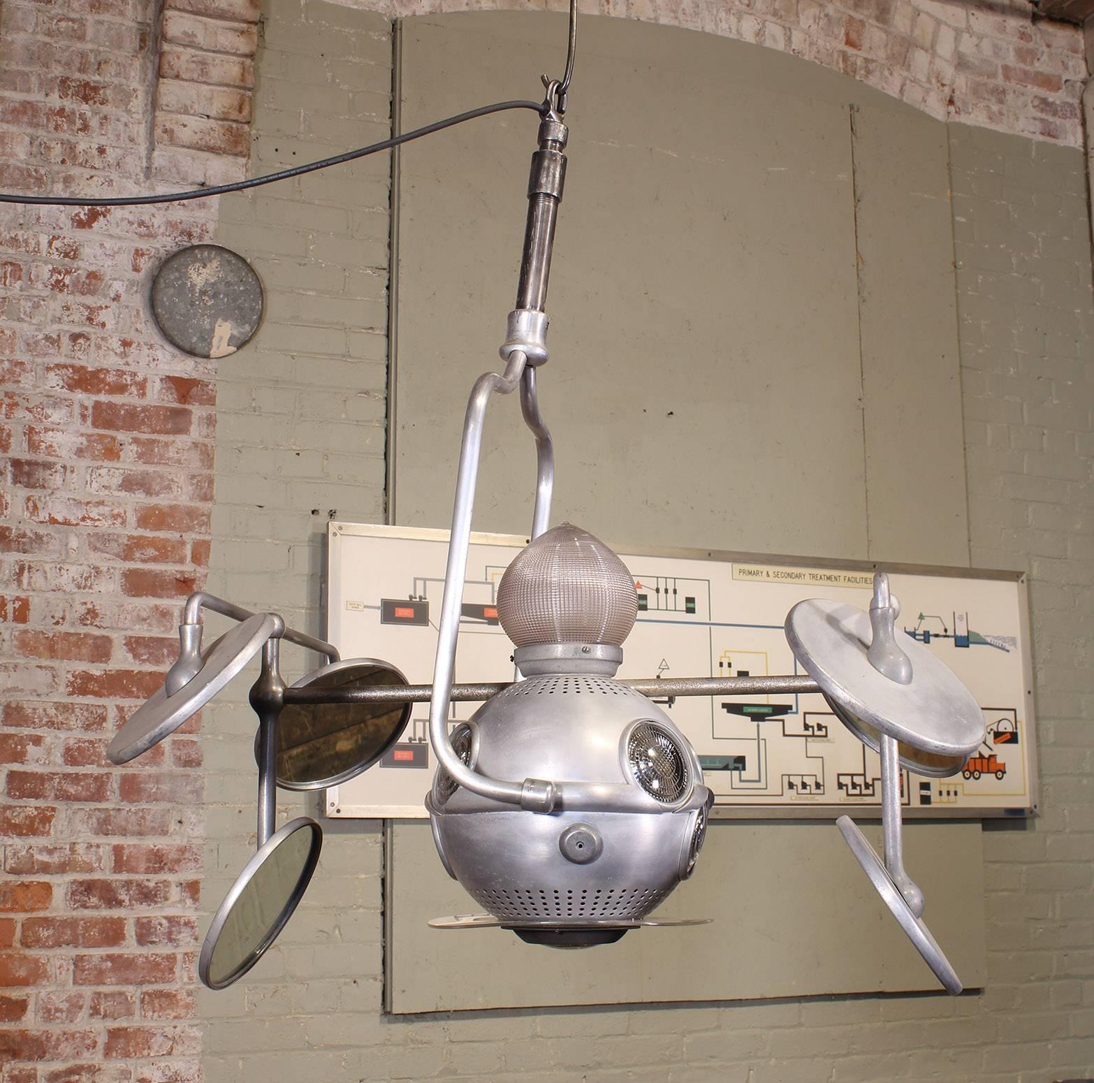 Authentic Vintage Industrial Operay Multibeam Operating Light 5