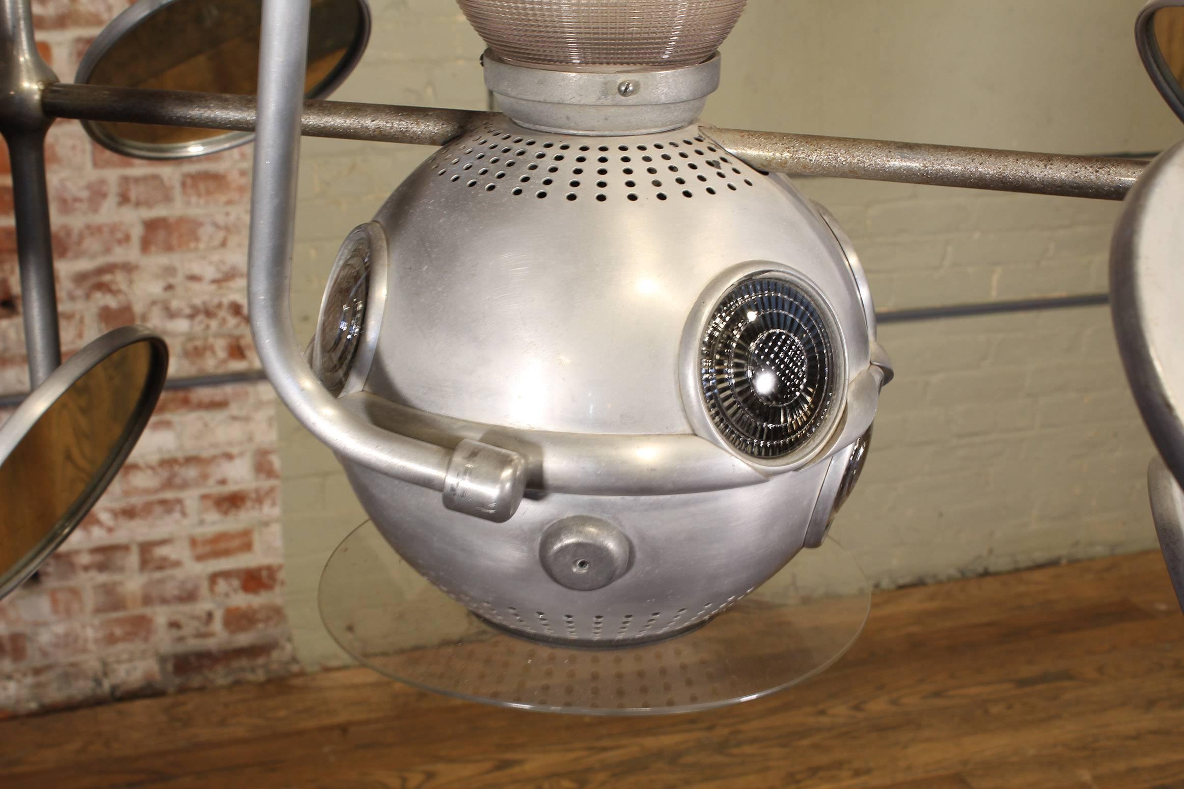 Authentic Vintage Industrial Operay Multibeam Operating Light 9