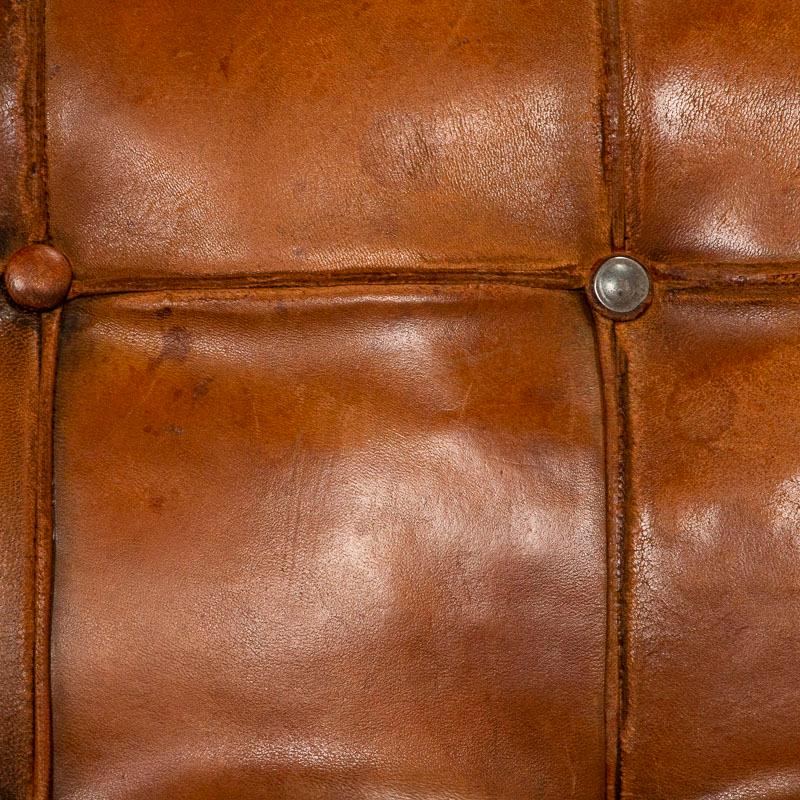 Authentic Vintage Leather Club Chair and Loveseat from Sweden 7