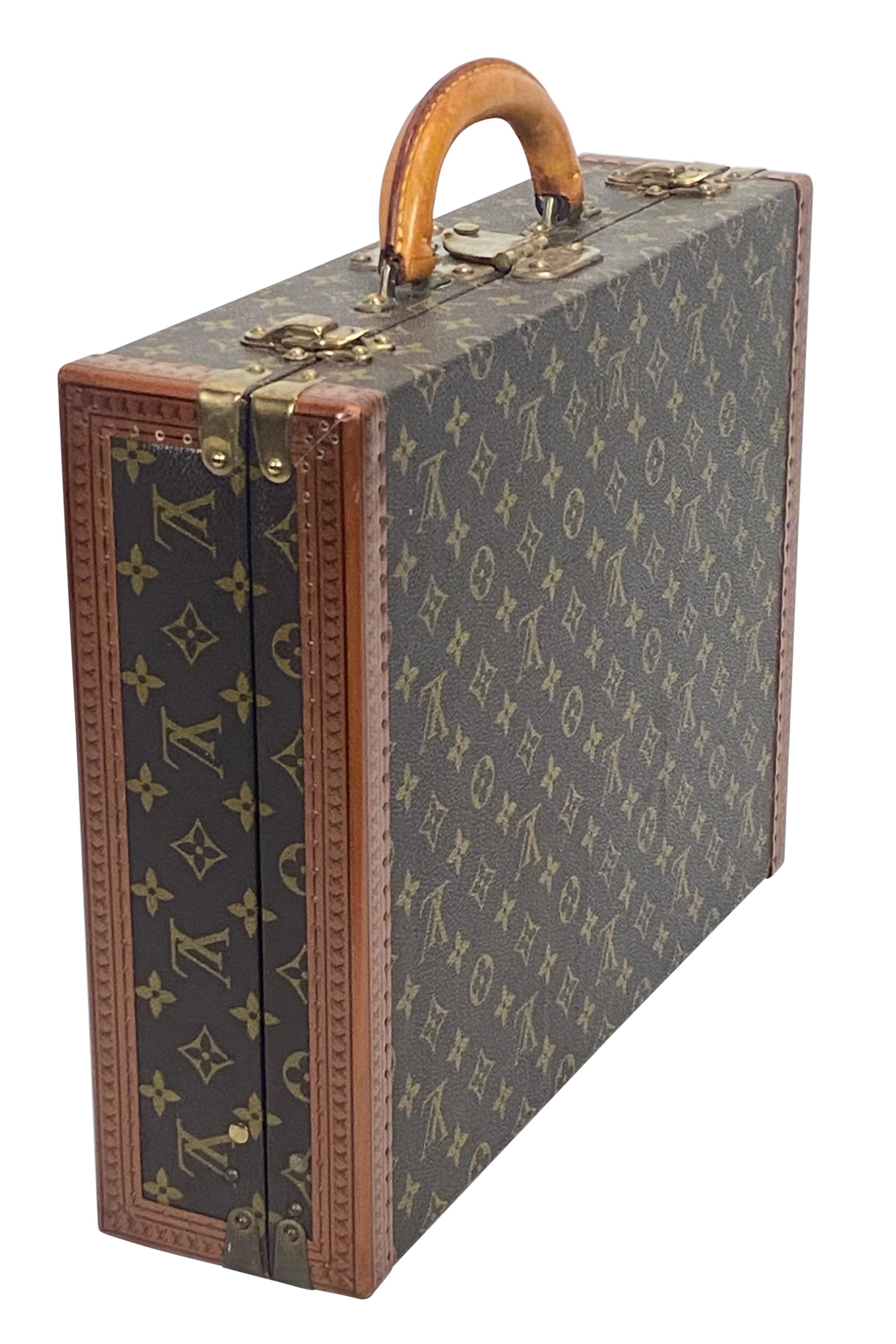 Authentique valise de valise Louis Vuitton vintage en vente 3