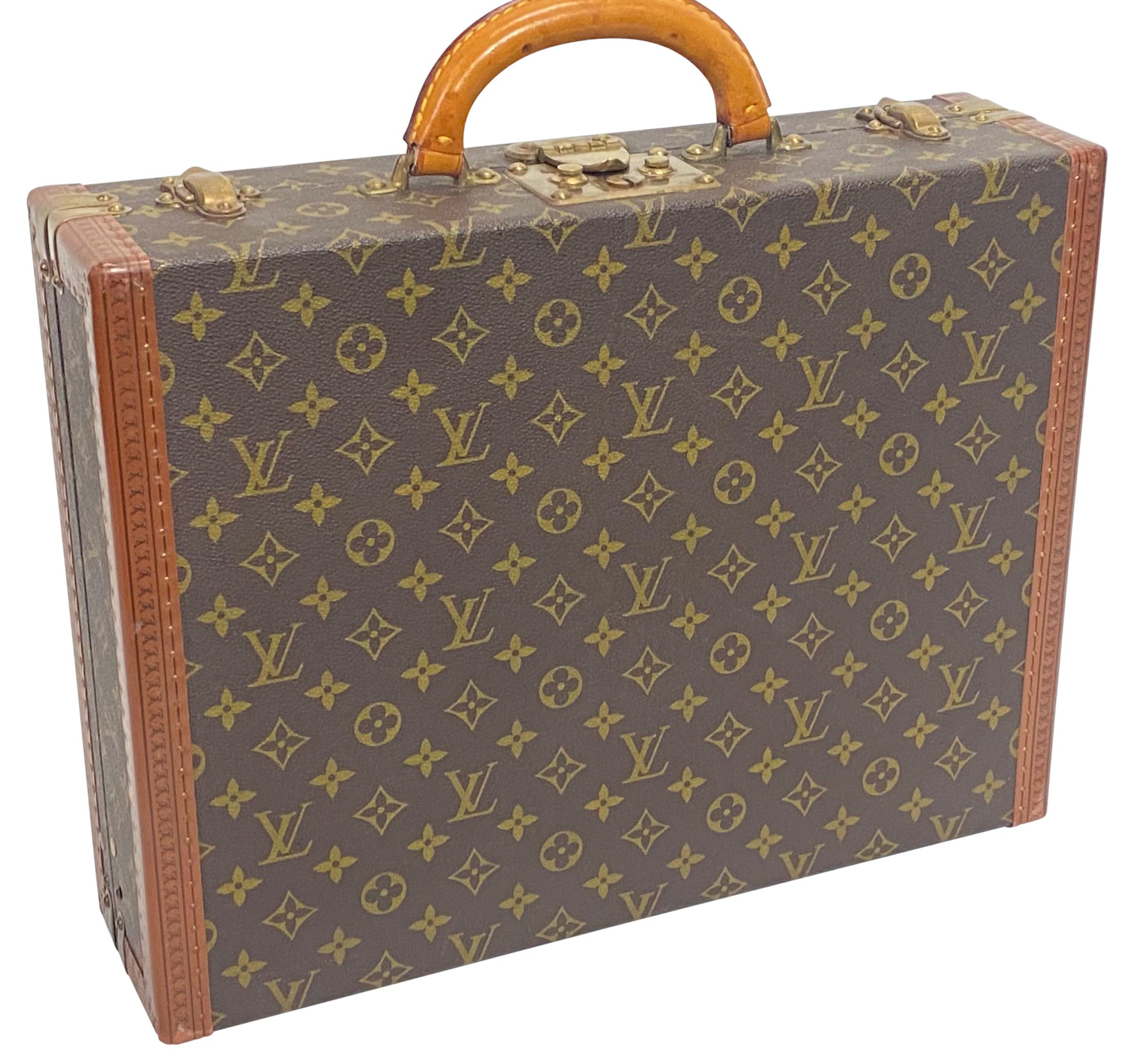 Authentique valise de valise Louis Vuitton vintage en vente 2