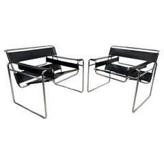 Authentic Vintage Marcel Breuer B3 "Wassily" Chair by Bononia, Italy
