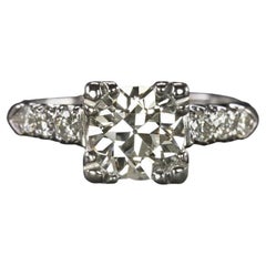 Authentic Vintage Old European Cocktail Diamond Ring