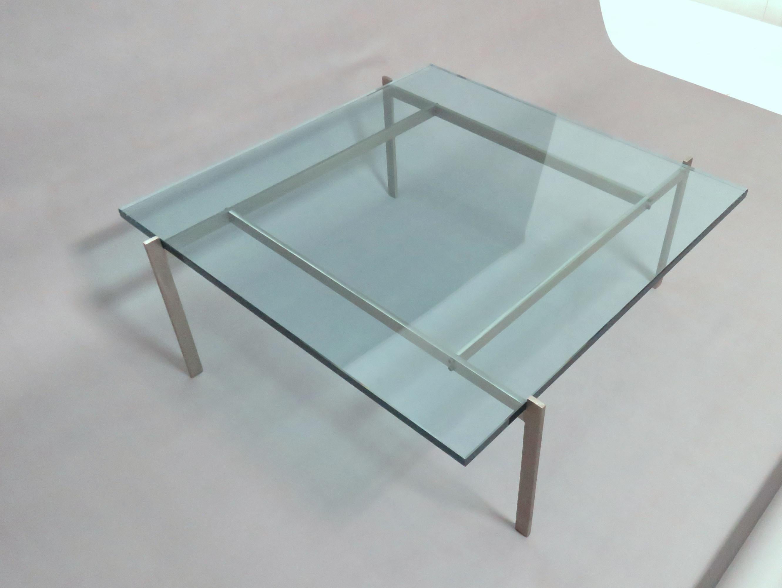 Authentic Vintage PK61 Coffee Table by Poul Kjaerholm for E. Kold Christensen In Good Condition In Peabody, MA